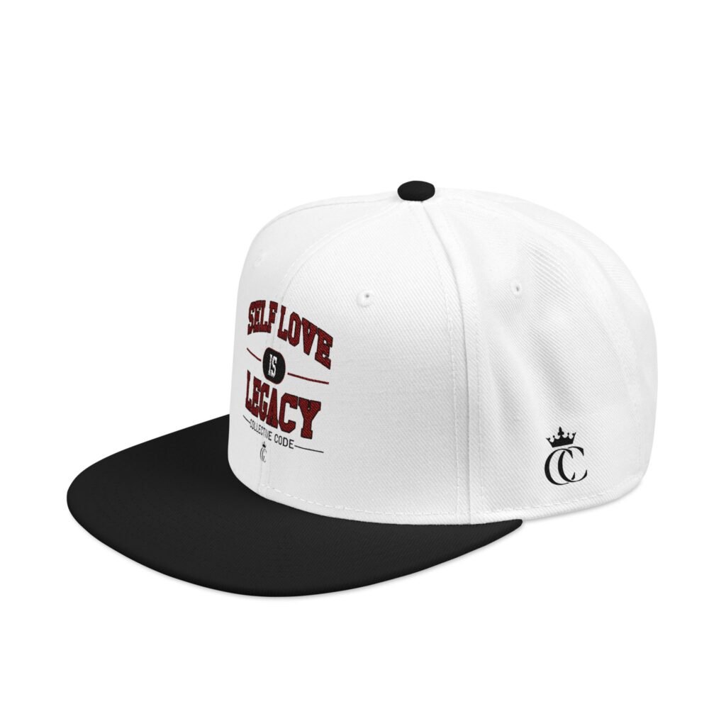 Love & Mercy embroidered Snapback | white black cap